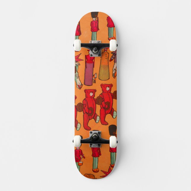 Christmas Toy Vintage Children Play Skateboard (Front)