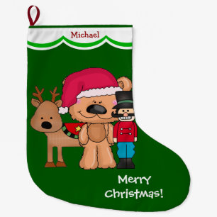 Christmas Toys Personalized Large Christmas Stocking