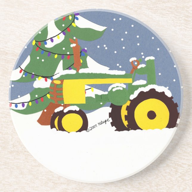 Christmas Tractor and Snow Coaster (Front)