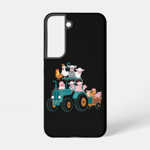 Christmas Tractor Farm Funny Holiday  Samsung Galaxy Case