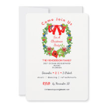 Christmas Traditional Party Invite