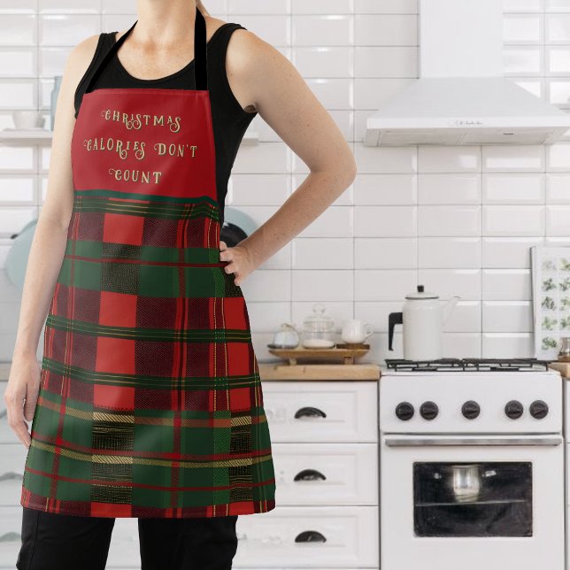 Christmas Traditional Plaid  Apron (Creator Uploaded)