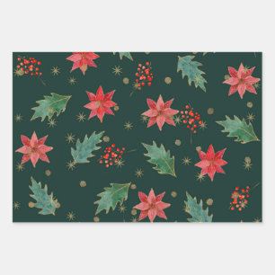 Christmas Traditional Wrapping Paper Sheet