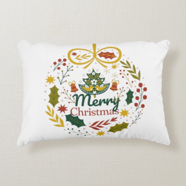 Christmas traditions Holiday decorations Accent Pillow (Front)