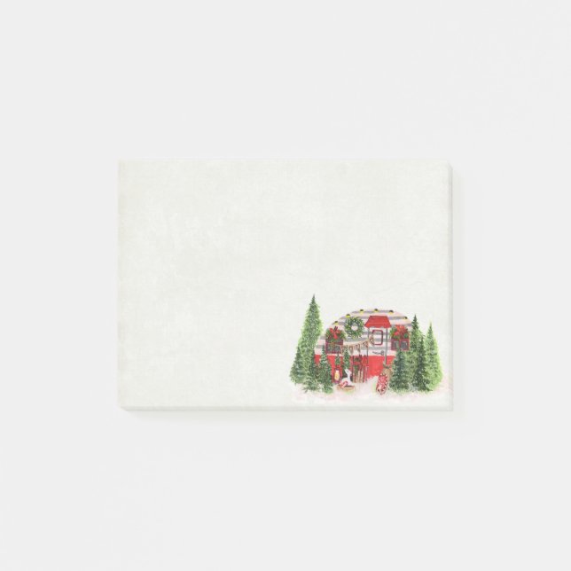 Christmas Trailer Camper Outdoorsy Theme Post-it Notes (Front)