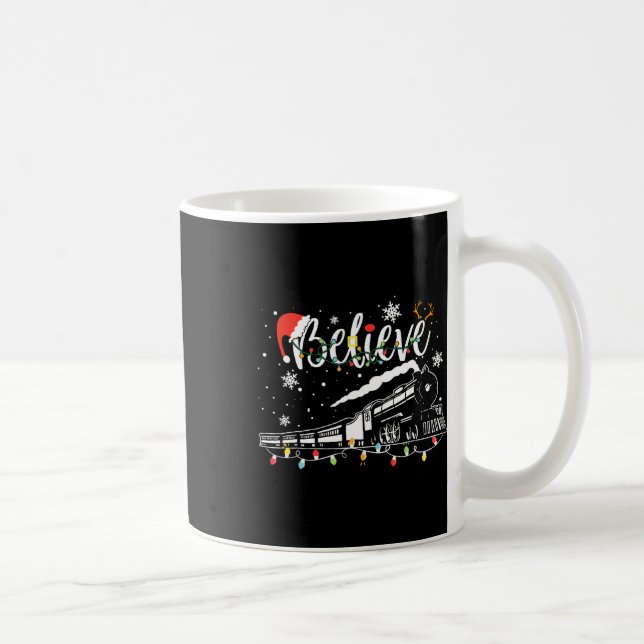 Christmas Train Christmas Believe Polar Express Xm Coffee Mug (Right)