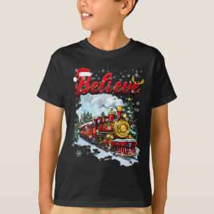 Christmas Train Christmas Believe Polar Express Xm T-Shirt