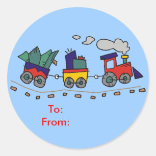 Christmas Train Gift Tags