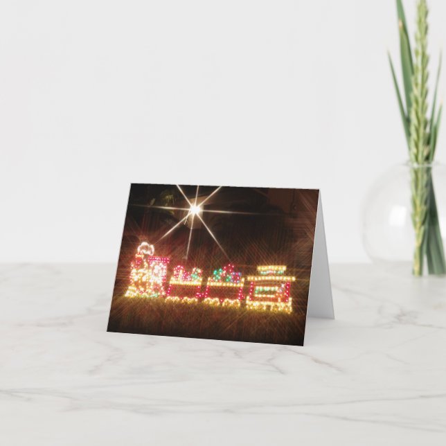christmas Train Holiday Card (Front)