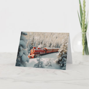 Christmas Train Holiday Card