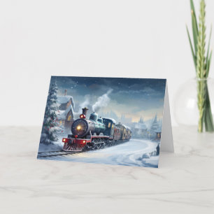 Christmas Train Holiday Card
