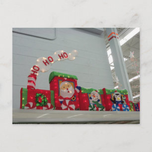 Christmas Train Holiday Postcard