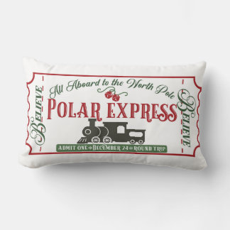 Christmas Train Home Decor Lumbar Pillow