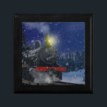 Christmas Train in the snow      Gift Box<br><div class="desc">Christmas train at night going through a snowy forest.  100% Customizable. Click on the CUSTOMIZE button to add,  move,  delete,  resize or change any of the fonts or graphics.</div>