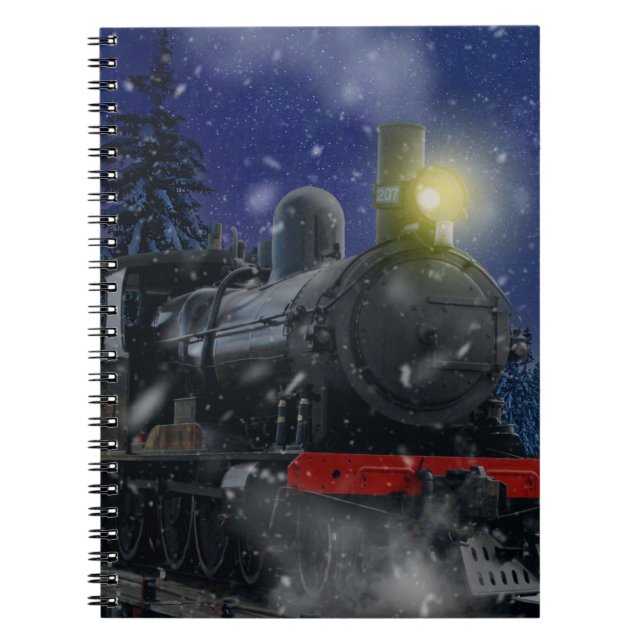 Christmas Train in the snow              Notebook (Front)