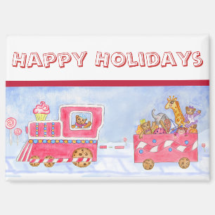 Christmas Train Magnet