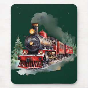 Christmas Train Mouse Pad