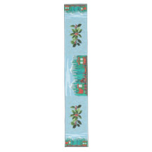 Christmas Train on Sky Blue