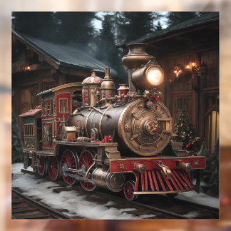Christmas Train Window Cling