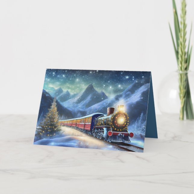Christmas Train with Added Photo Card (Front)