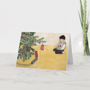 Christmas Trains Holiday Card