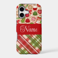Christmas treats and plaid personalized design
