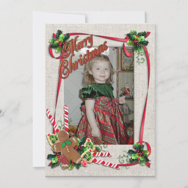 Christmas treats Flat Holiday Card (Front)
