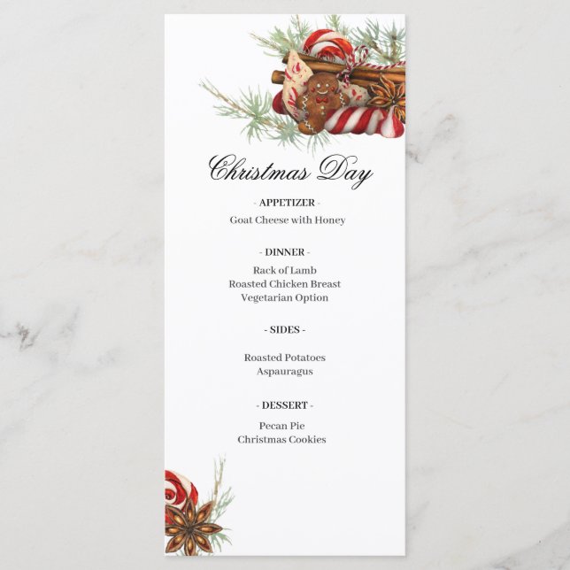 Christmas Treats Flat Menu (Front)