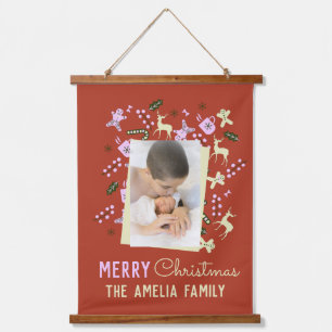 Christmas Treats Holiday Festive Family Photo Hanging Tapestry