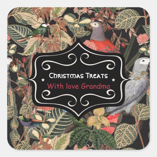 Christmas Treats Personalized Sticker (Front)