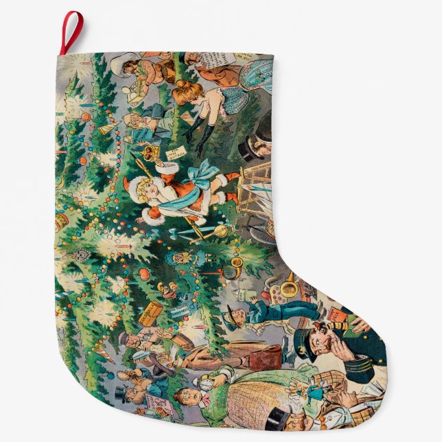 Christmas Tree (1902)  Large Christmas Stocking (Front)