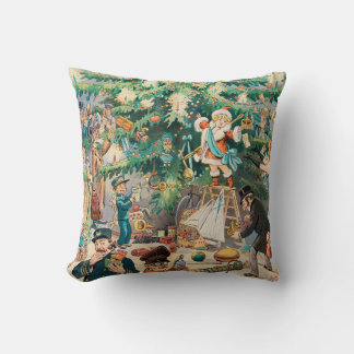 Christmas Tree (1902) Throw Pillow