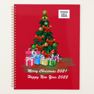 Christmas Tree 2021 Red  Planner