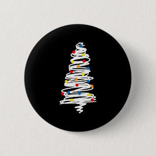 Christmas tree 2 inch round button