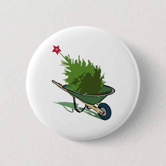 Christmas Tree 2 Inch Round Button (Front)