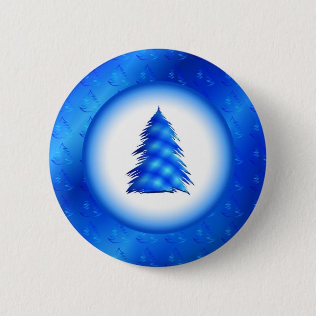 Christmas Tree 2 Inch Round Button (Front)