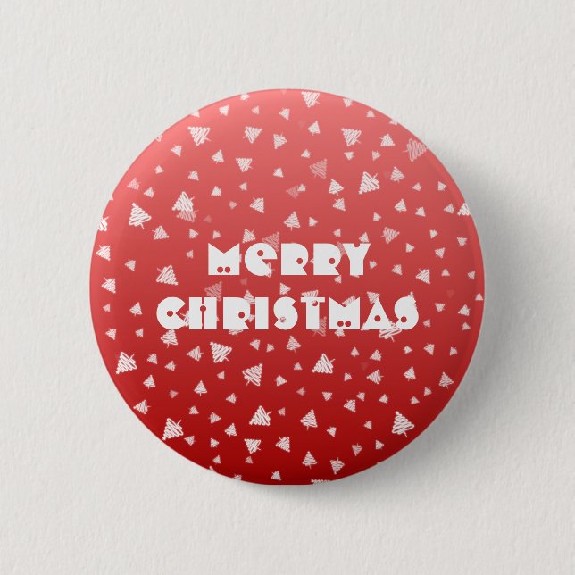 Christmas Tree 2 Inch Round Button (Front)
