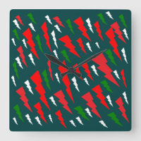 Christmas tree abstract design green red white