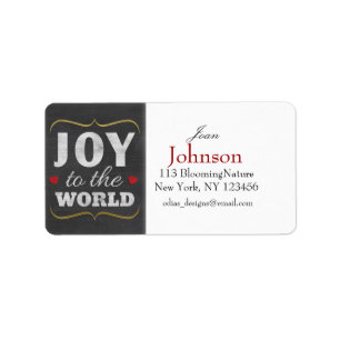 christmas tree address labels