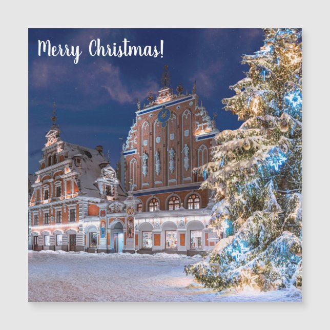 Christmas tree and Blackheads house in Riga (Front)