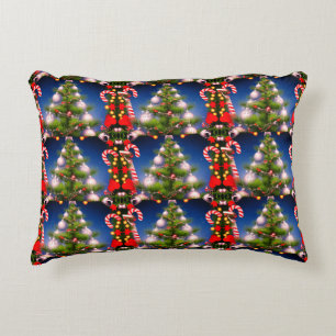 Christmas Tree and Candy Decorative Accent Pillow