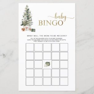 Christmas Tree And Gifts Baby Bingo Game
