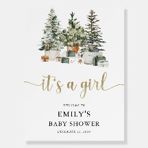 Christmas Tree and Gifts Baby Shower Foam Boards