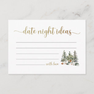 Christmas Tree And Gifts Bridal Shower Enclosure Card