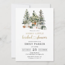 Christmas Tree And Gifts Bridal Shower