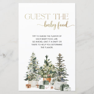 Christmas Tree And Gifts Guess the Baby Food Game