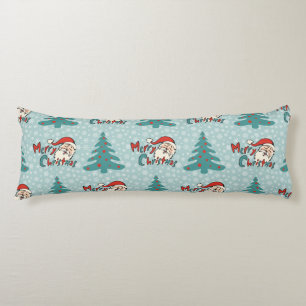 Christmas tree and santa claus body pillow