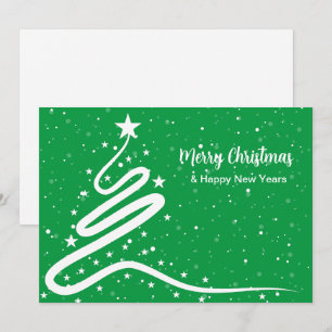 Christmas Tree and Snowfall Invitation 
