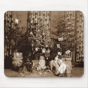 Christmas Tree and Toys Circa 1900 Mousepad Photo