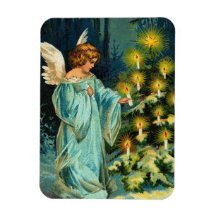 Christmas Tree Angel Magnet